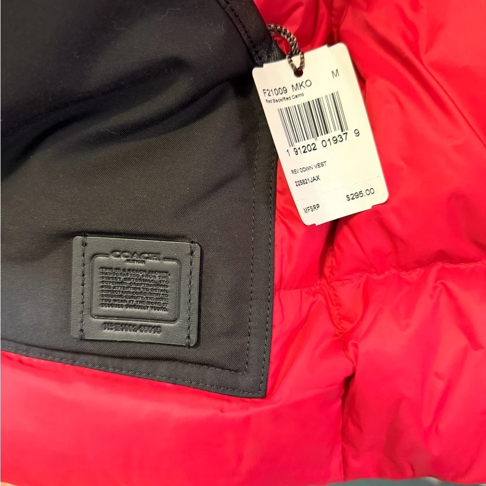 Coach Red and Blue Camouflage Vest - Picture 5 of 8